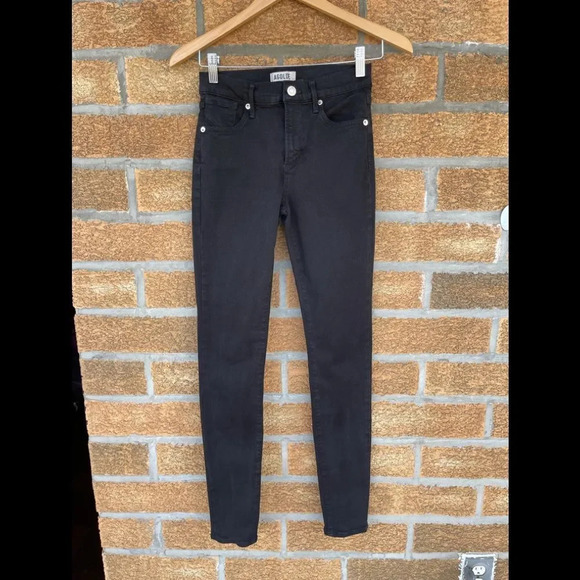 Agolde black Filter Free skinny jeans 24 - Picture 1 of 7